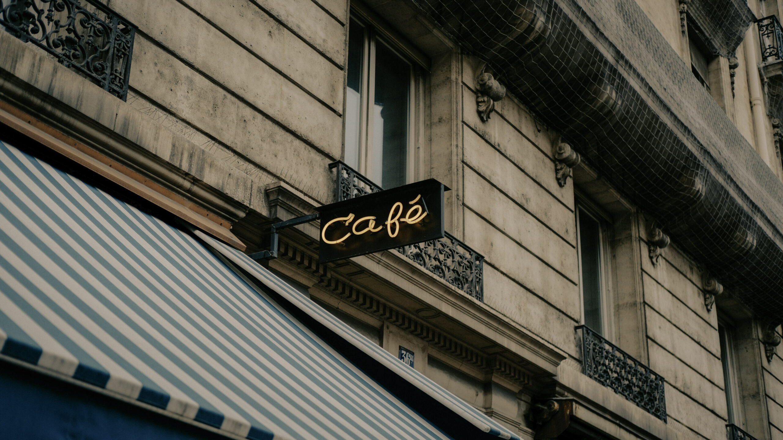 At the Café Table